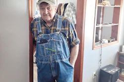 Orrin Asmus is a 94-year-old trucker out of Iowa who is seeking the Guinness World Records title of oldest truck / lorry / heavy goods vehicle driver (male).
