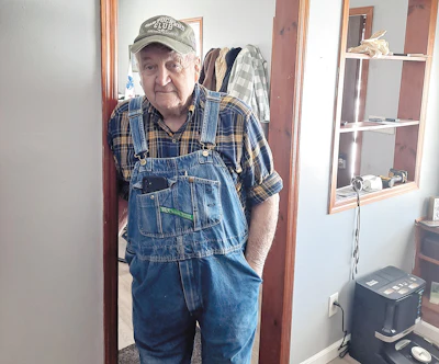 Orrin Asmus is a 94-year-old trucker out of Iowa who is seeking the Guinness World Records title of oldest truck / lorry / heavy goods vehicle driver (male).