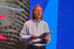 Tom McLeod delivers the keynote at the annual McLeod Software user conference, held this year in Nashville.